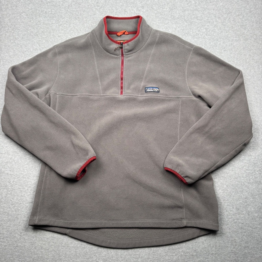 Hawke & Co Mens XXL Gray Fleece Quarter Zip Pullover Sweater HSW2926